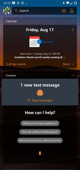 Cortana Text