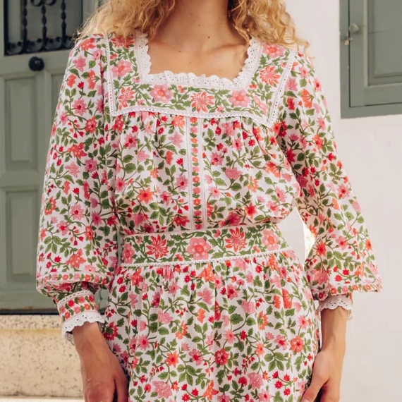 Pink City Prints Jaal Fleur Blouse