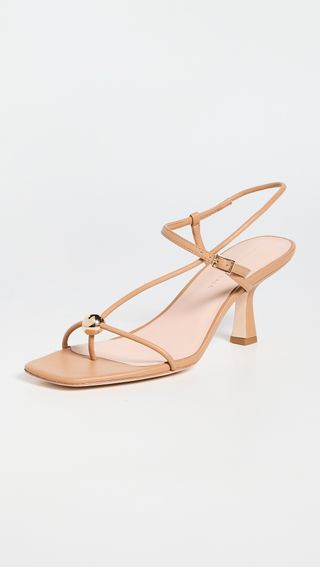 Triana Strappy Mid Heel Sandals With Ball