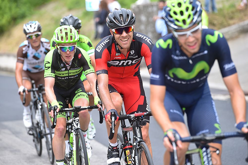 The day's breakaway during stage 9