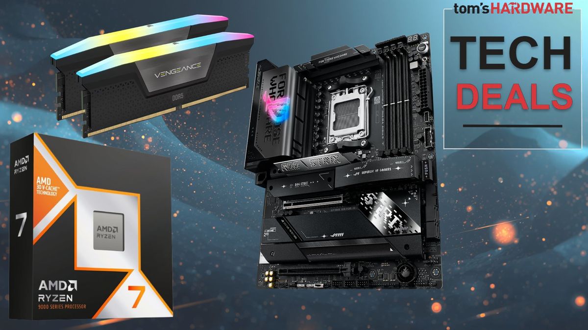Get 32GB of Corsair Vengeance DDR5 for $163 when bundled with AMD's new 9850X3D and an X870E-E motherboard — save $236 on the heart of your new AM5 PC