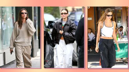 How to recreate Hailey Bieber's cargo pants outfits for spring