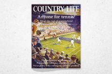 Cover of Country Life July 1, 2026, featuring William Bryce Hamilton&rsquo;s The tennis championships at Wimbledon, 1926