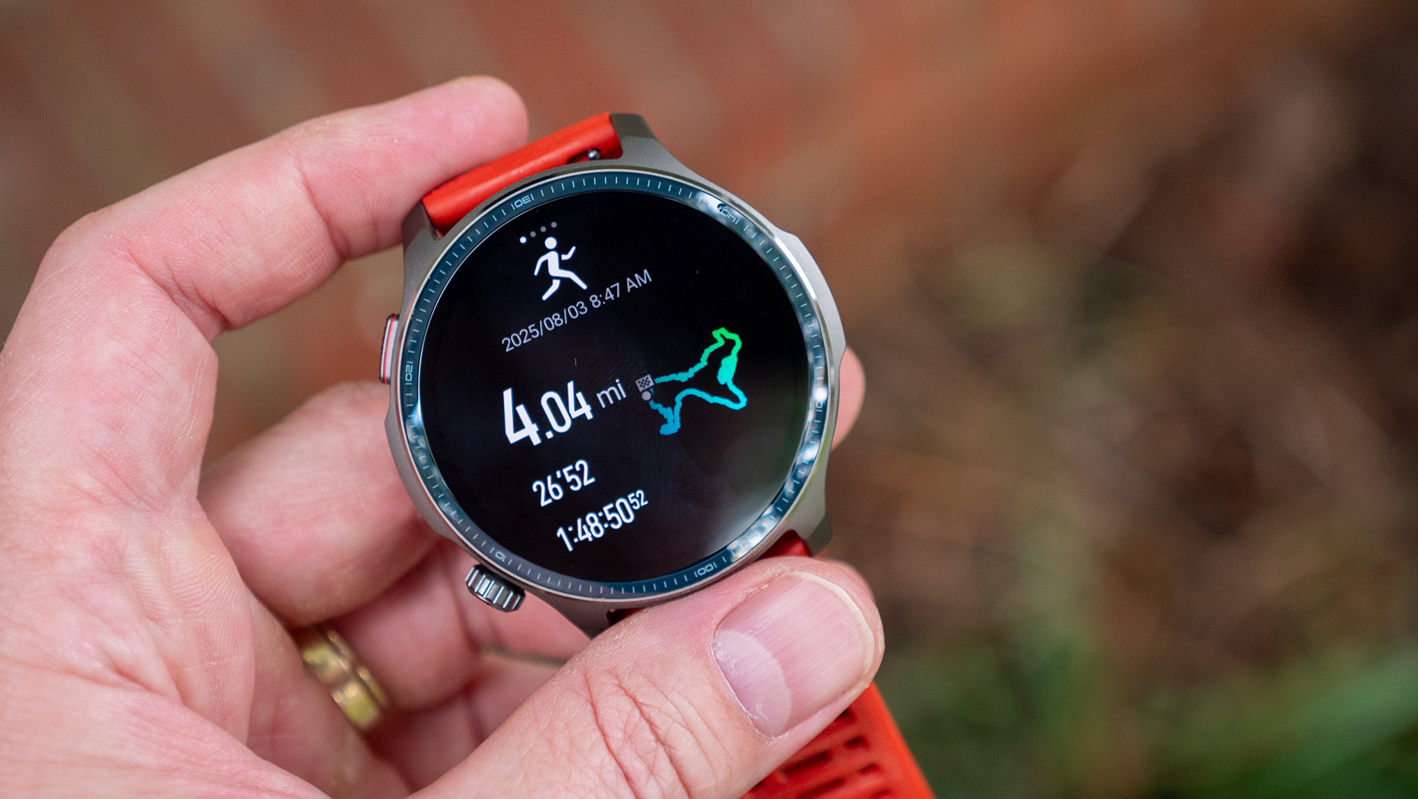 A map of a Spartan Race workout on the Amazfit Balance 2
