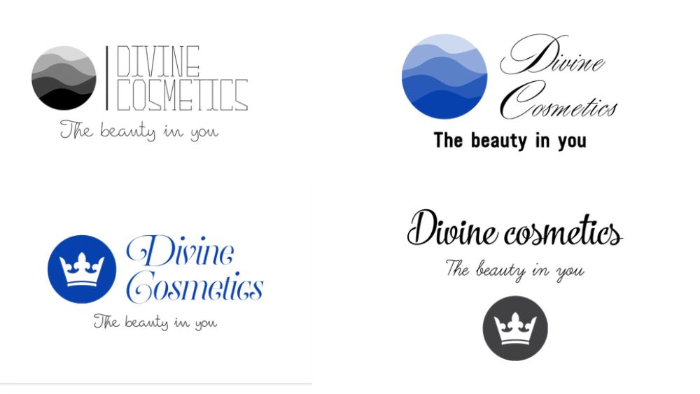 Logos we created during our Tailor Brands review