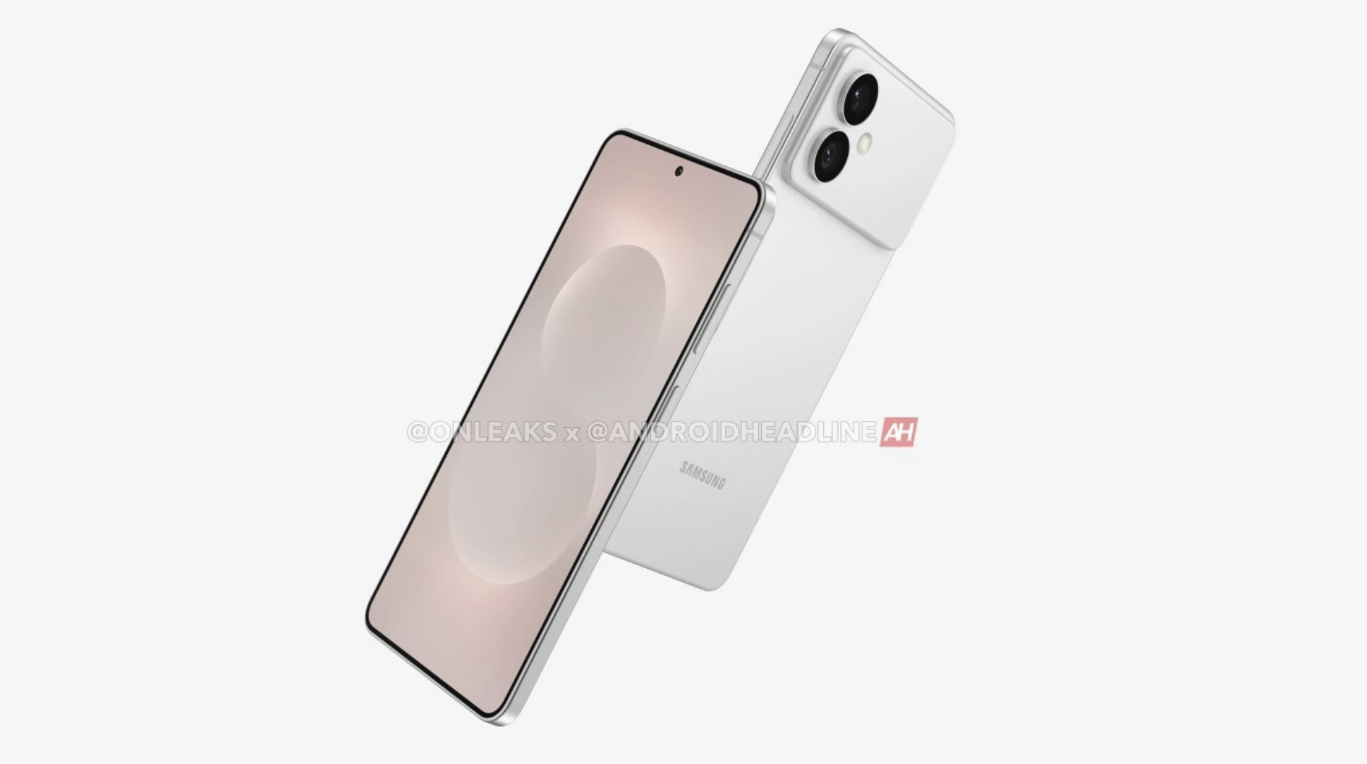 A leaked render of the Samsung Galaxy S26 Edge.