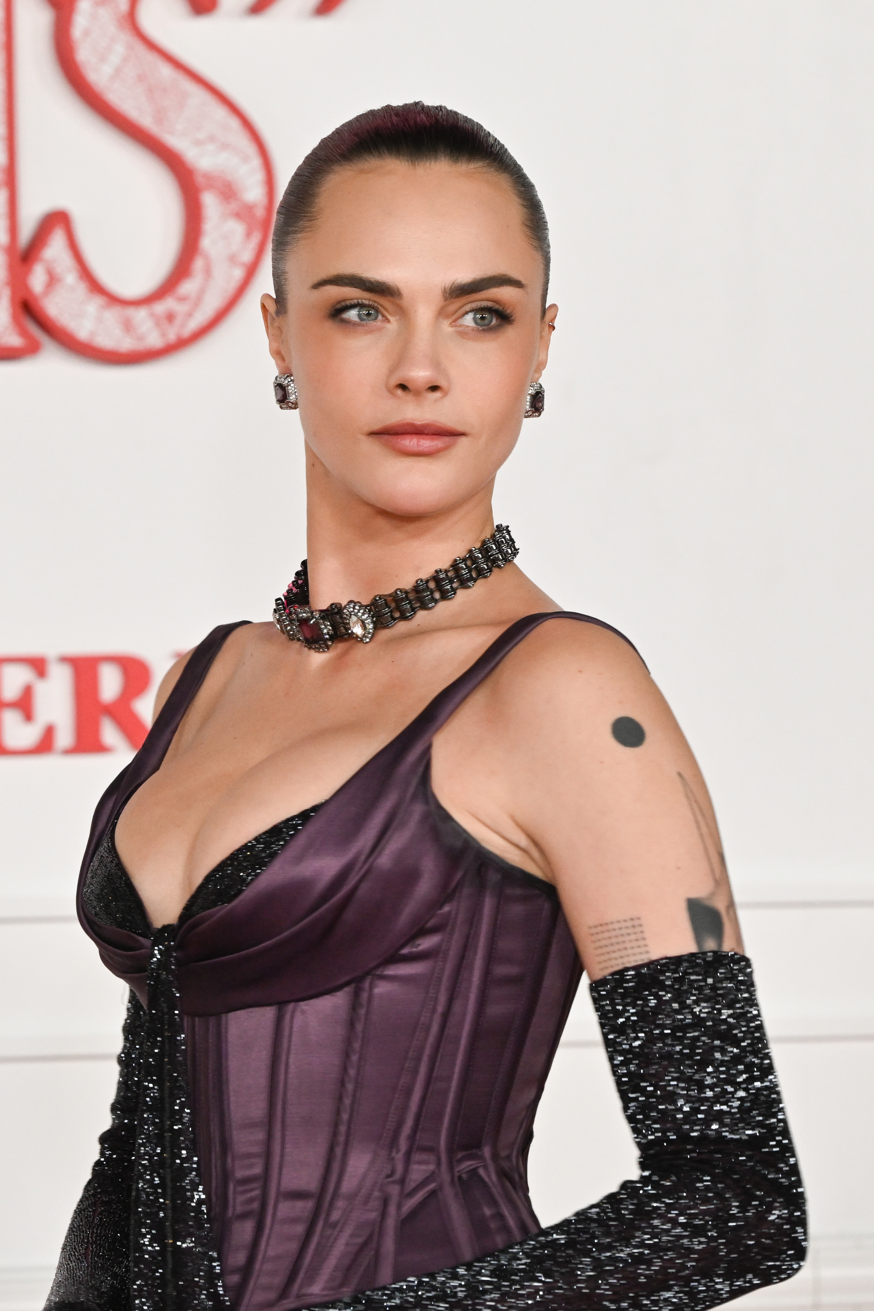 Cara Delevingne attends the world premiere of "Wuthering Heights" presented by Warner Bros. Pictures and MRC at TCL Chinese Theatre on January 28, 2026 in Hollywood, California.