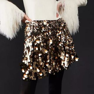 Free People Can't Get Enough Sequin Skirt