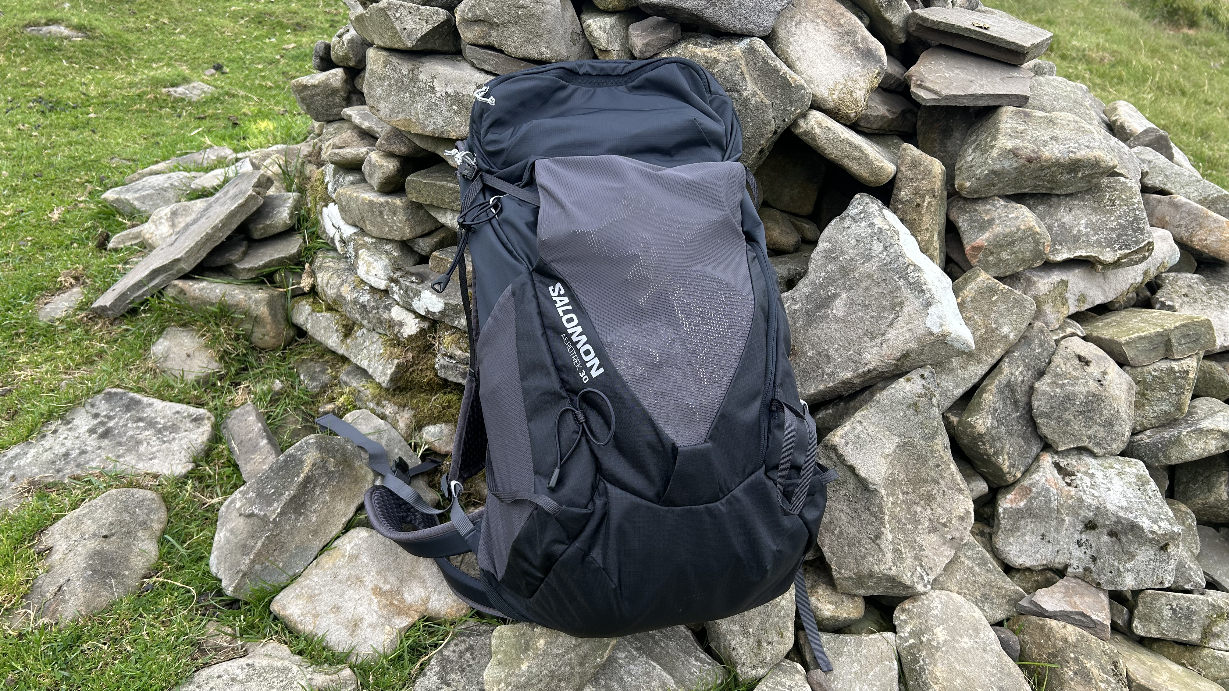 Food stored in mesh panel of Salomon Aerotrek