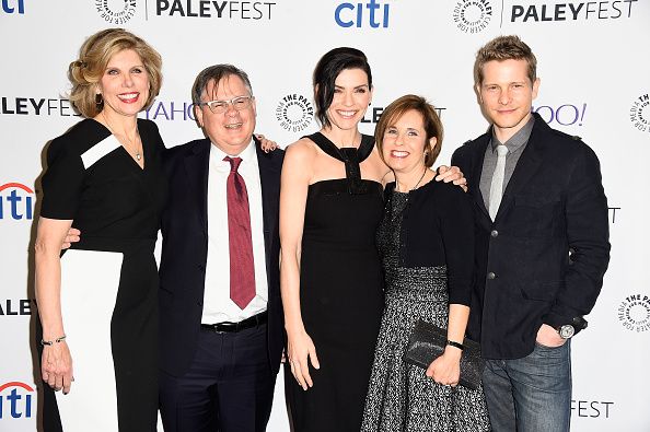 The Good Wife&amp;#039;s Christine Baranski, Robert King, Julianna Margullies, Michelle King, and Matt Czuchry.