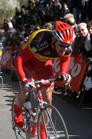 Tom Steels spent two years with the Landbouwkrediet - Colnago team. Pictured here in 2003