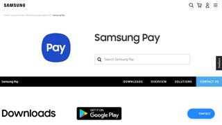 Samsung Pay website screenshot