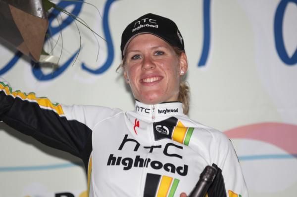 Ellen van Dijk (HTC-HighRoad) won the individual time trial in Gemeert
