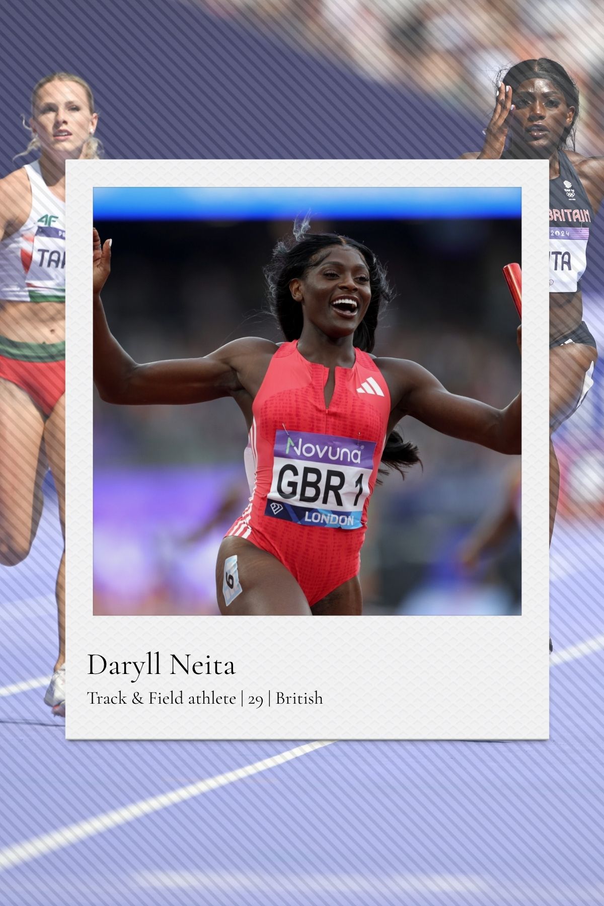 Track and field athlete Daryll Neita