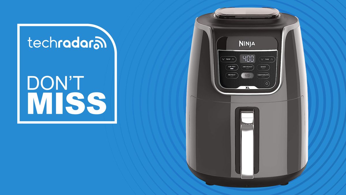 Ninja AF150AMZ Air Fryer XL, 5.5 Qt. Grey