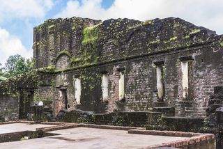 The ruins of the St. Augustine convent in Goa, India