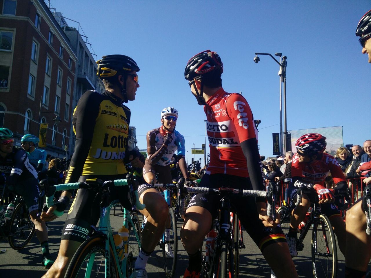 Riders waiting for the start