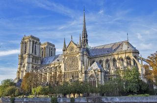 Side shot of Notre Dame