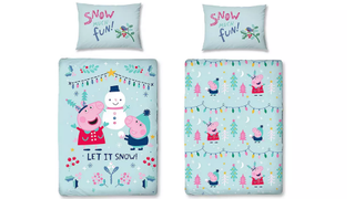 Peppa Pig Kids Snowman Bedding Set