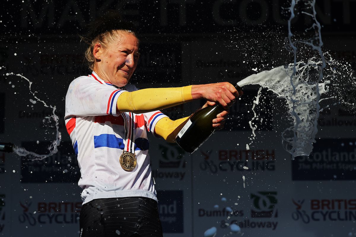 Joscelin Lowden (Uno-X Pro Cycling) win 2022 time trial championship at British Road Nationals