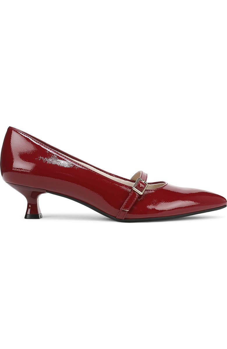 Madelyn Mary Jane Pointed Toe Kitten Heel Pump