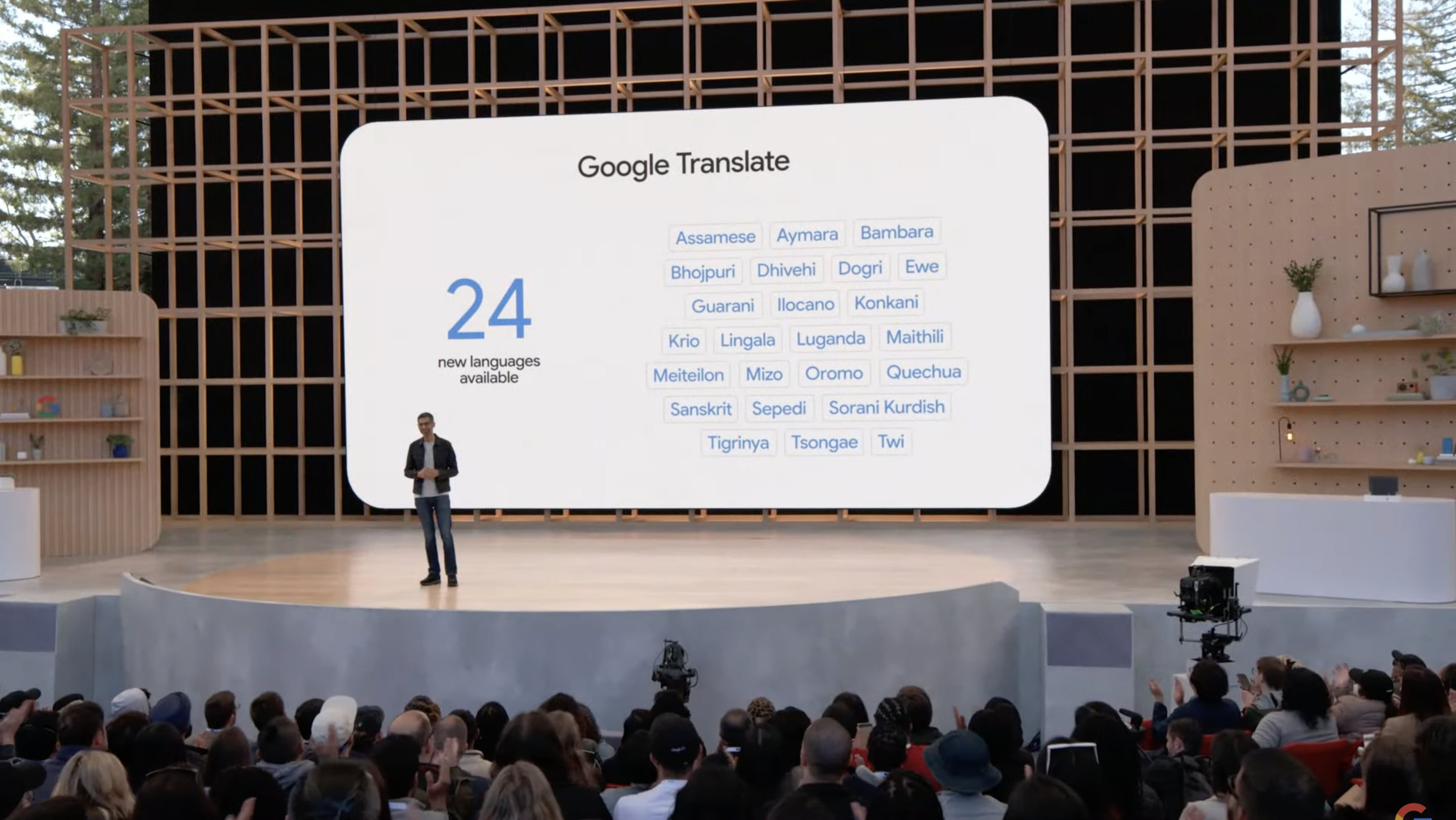 Sundar Pichai introduces Google IO 2022