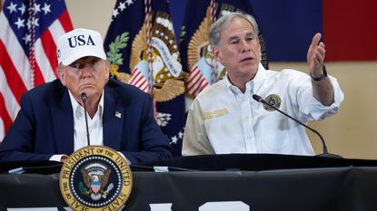 Donald Trump and Texas Governor Greg Abbott