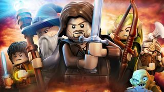 best Lego games: A Lego Frodo, Gandalf, Aragorn, legolas and Gollum