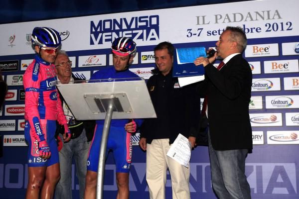 Michele Scarponi (Lampre-ISD) reports for duty.