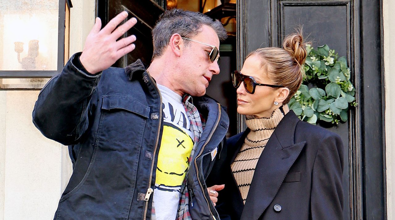 Ben Affleck and Jennifer Lopez are seen out and about on March 30, 2024 in New York, New York. 