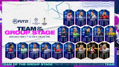 Fifa 21 Team Of The Group Stage Adds Mega Powered Messi And Rashford Gamesradar