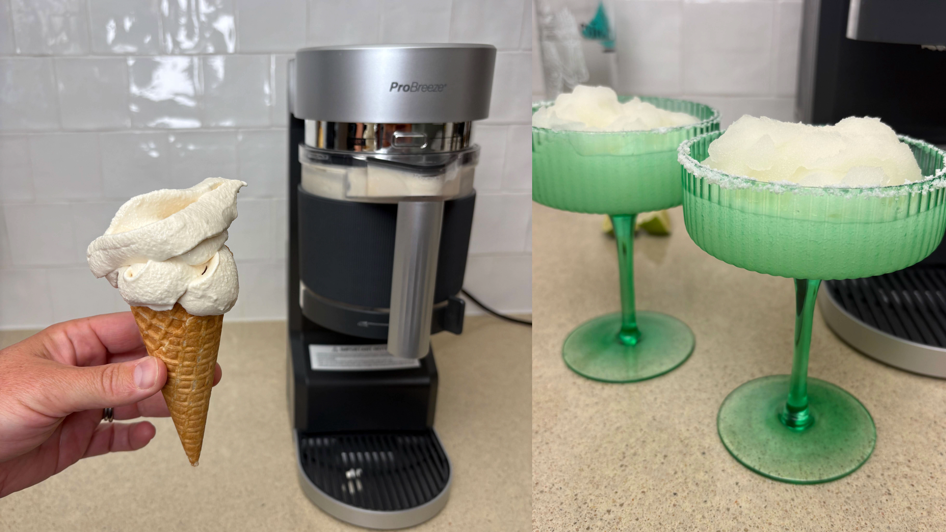 Testing the ProBreeze slushie machine 