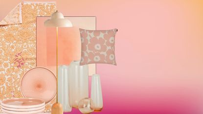 All the best home decor in Pantone's 2024 color of the year, Peach Fuzz.