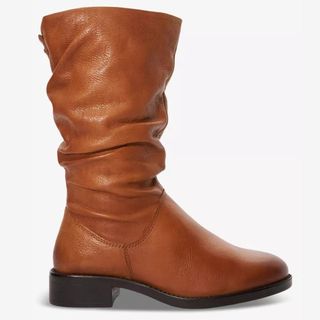 DUNE Tyling Ruched Calf-length Leather Boots