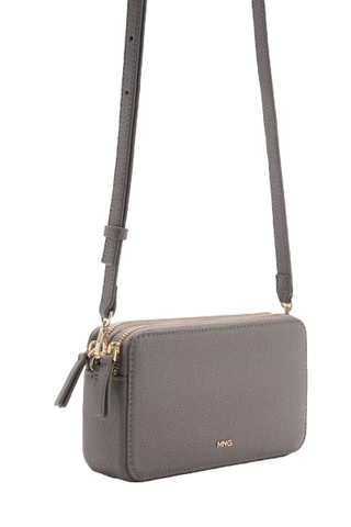 Shoulder Bag With Double Zipper