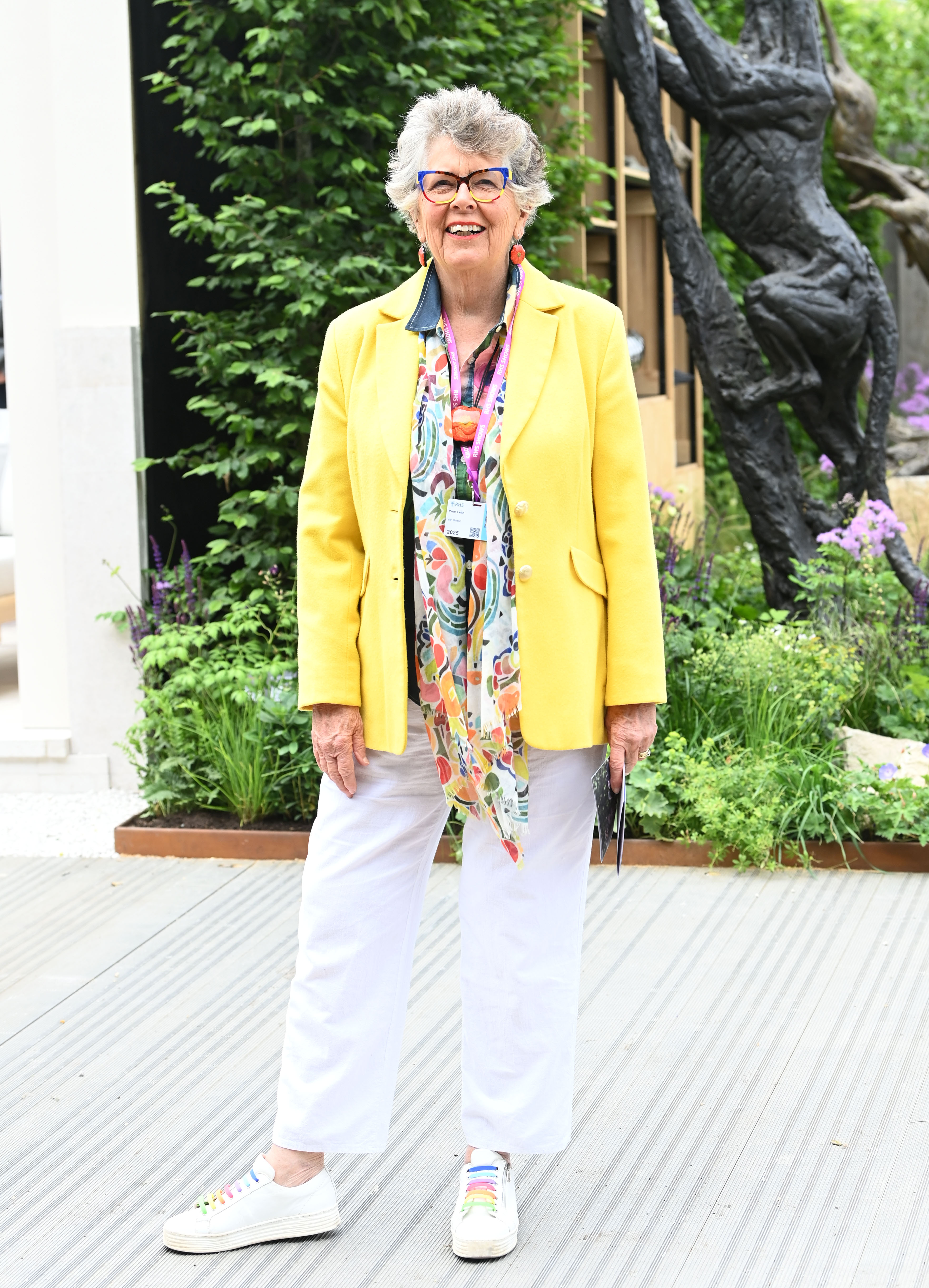 Prue Leith at the RHS Chelsea Flower Show 2025