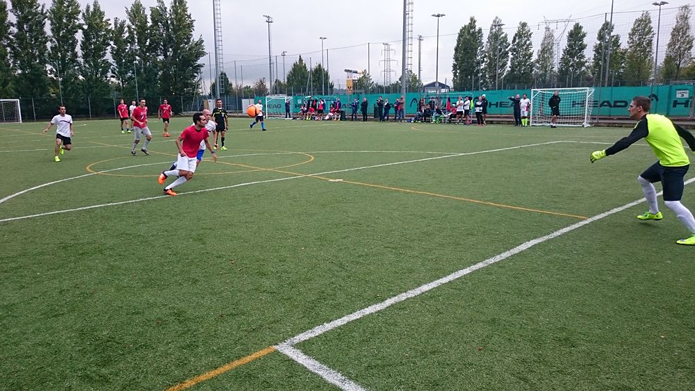 Katusha host their annual team-staff soccer match in Peschiera del Garda, Italy