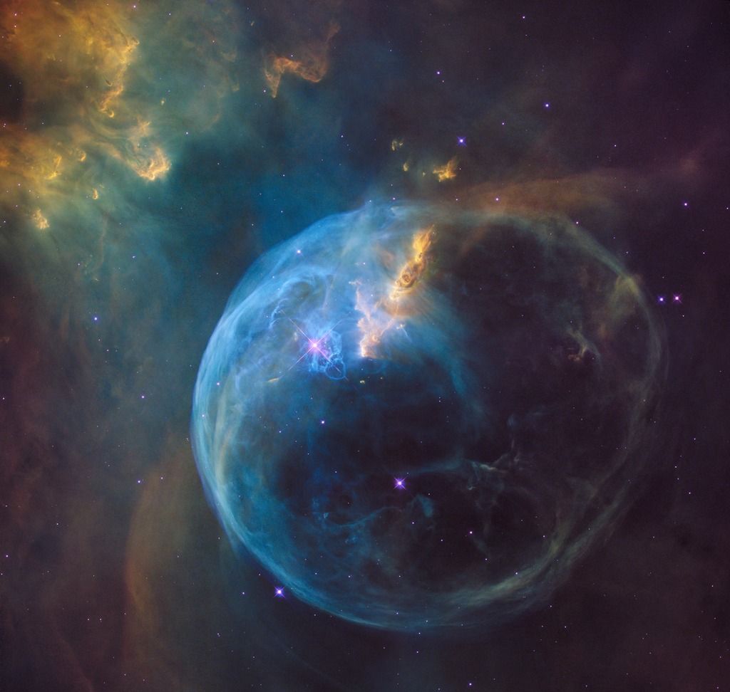 The universe is filled with beautiful objects, like this bubble nebula, located more than 8,000 light-years from Earth. Researchers recently used artificial intelligence to simulate the universe. Though the simulation did surprisingly well, no one fully understands how it works.