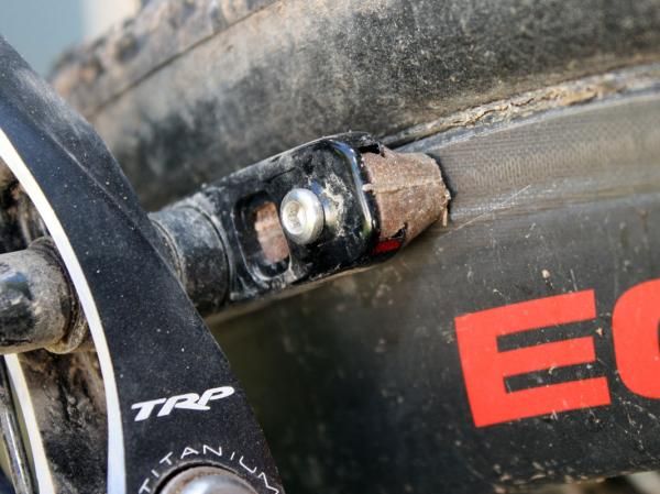 Pad clearance on the no-profile, high-leverage design is very low so it's critical to keep wheels in true