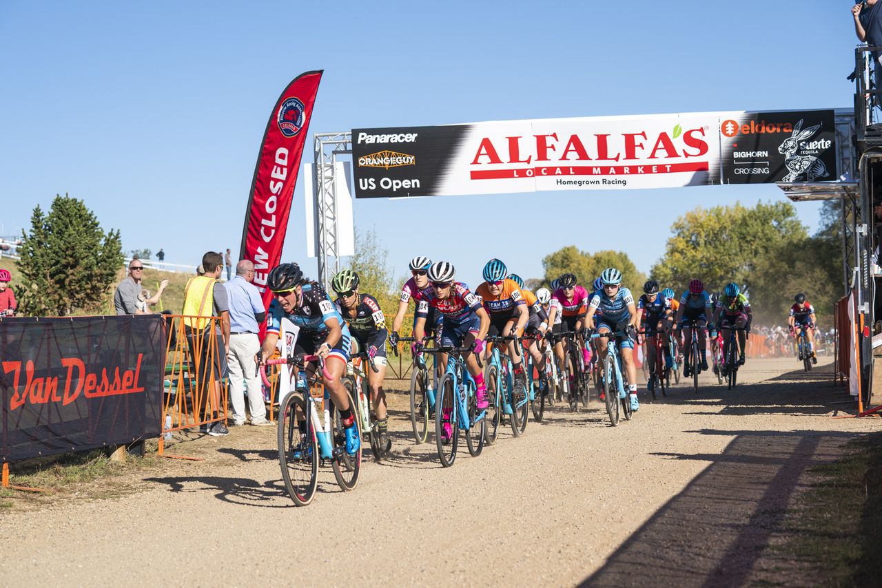 The women start the opening day at the US Open of Cyclocross