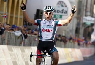 Philippe Gilbert (Omega Pharma-Lotto) takes the win
