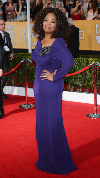 Oprah Winfrey attends the 20th Annual Screen Actors Guild Awards at The Shrine Auditorium on January 18, 2014 in Los Angeles, California