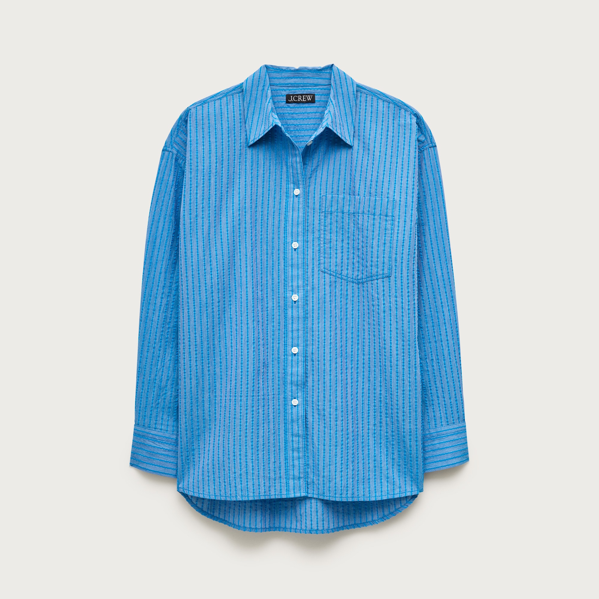 &amp;Eacute;tienne Oversized Shirt in Dobby Stripe