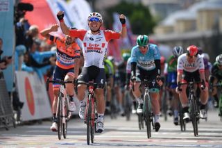 Caleb Ewan (Lotto Soudal) wins in Bursa at the Tour of Turkey.