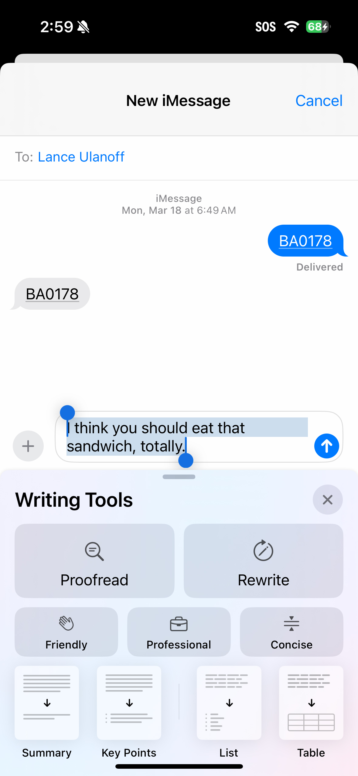 iOS 18 1 hands on iMessage