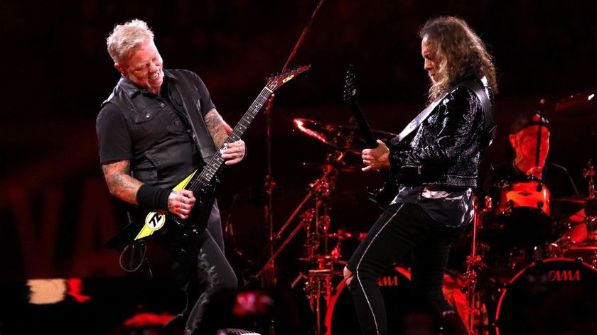 James Hetfield and Kirk Hammett 