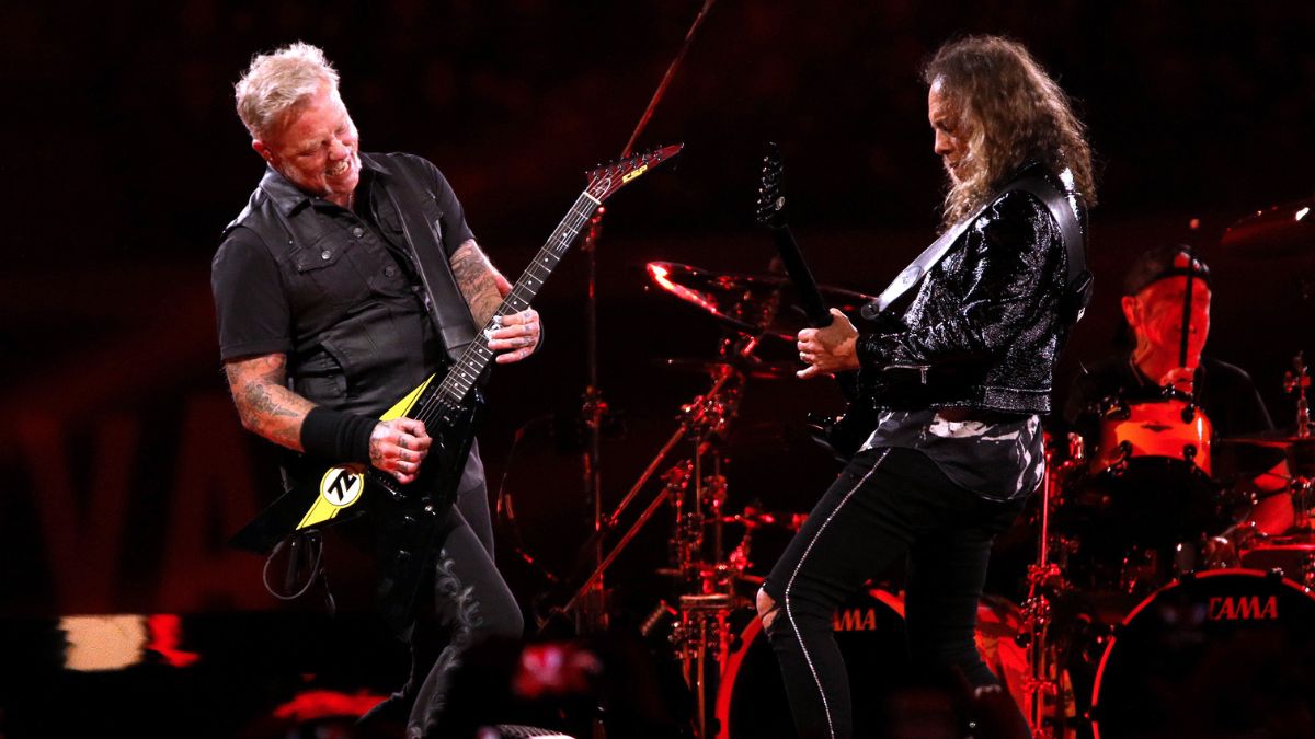 James Hetfield and Kirk Hammett 