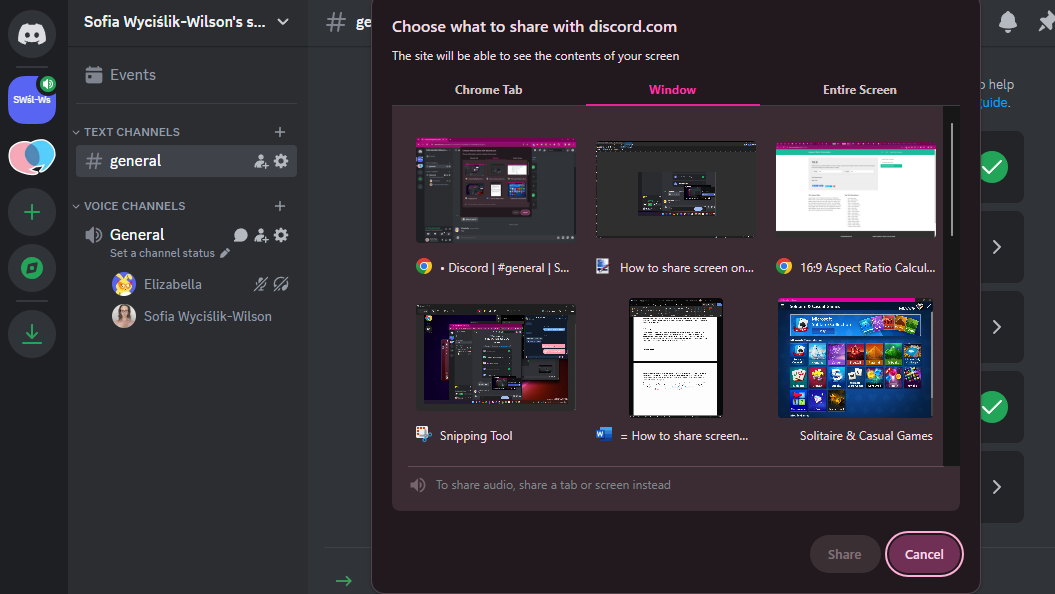 How to share your screen on Discord