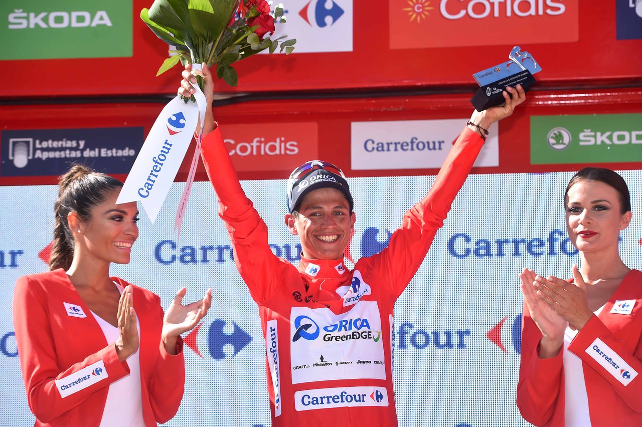 Estaban Chaves back in red after stage 6.