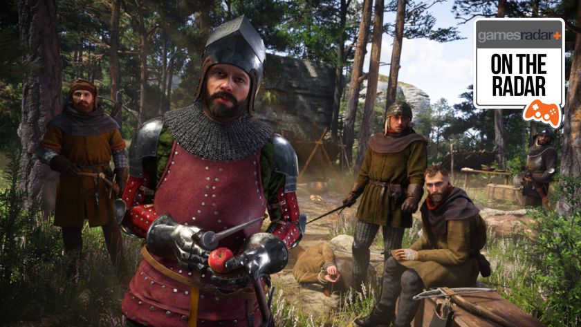 A group of bandits in Kingdom Come: Deliverance 2 look at the camera - about to menace Henry?